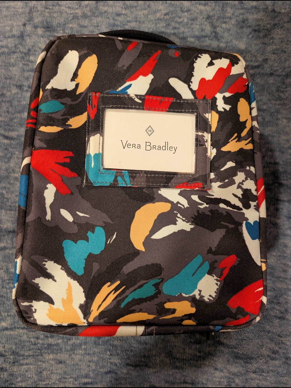 NWOT Vera Bradley Floral Print Lunchbox in Black Multicolor - Picture 4 of 7
